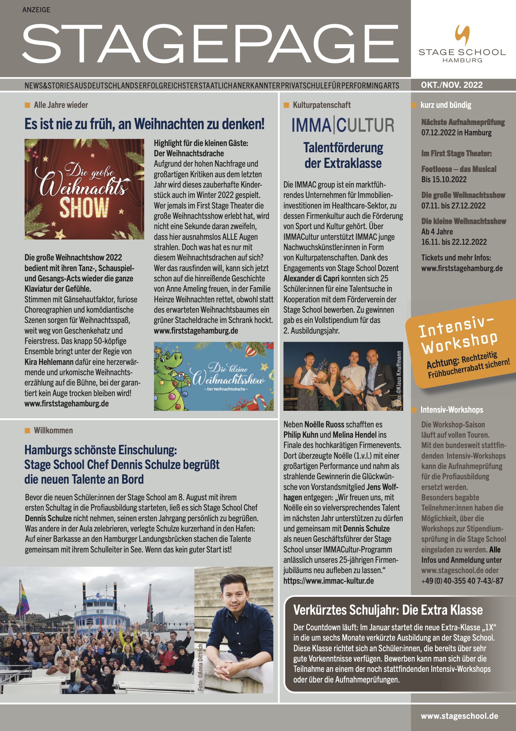 Cover der StagePage 10/11 2022