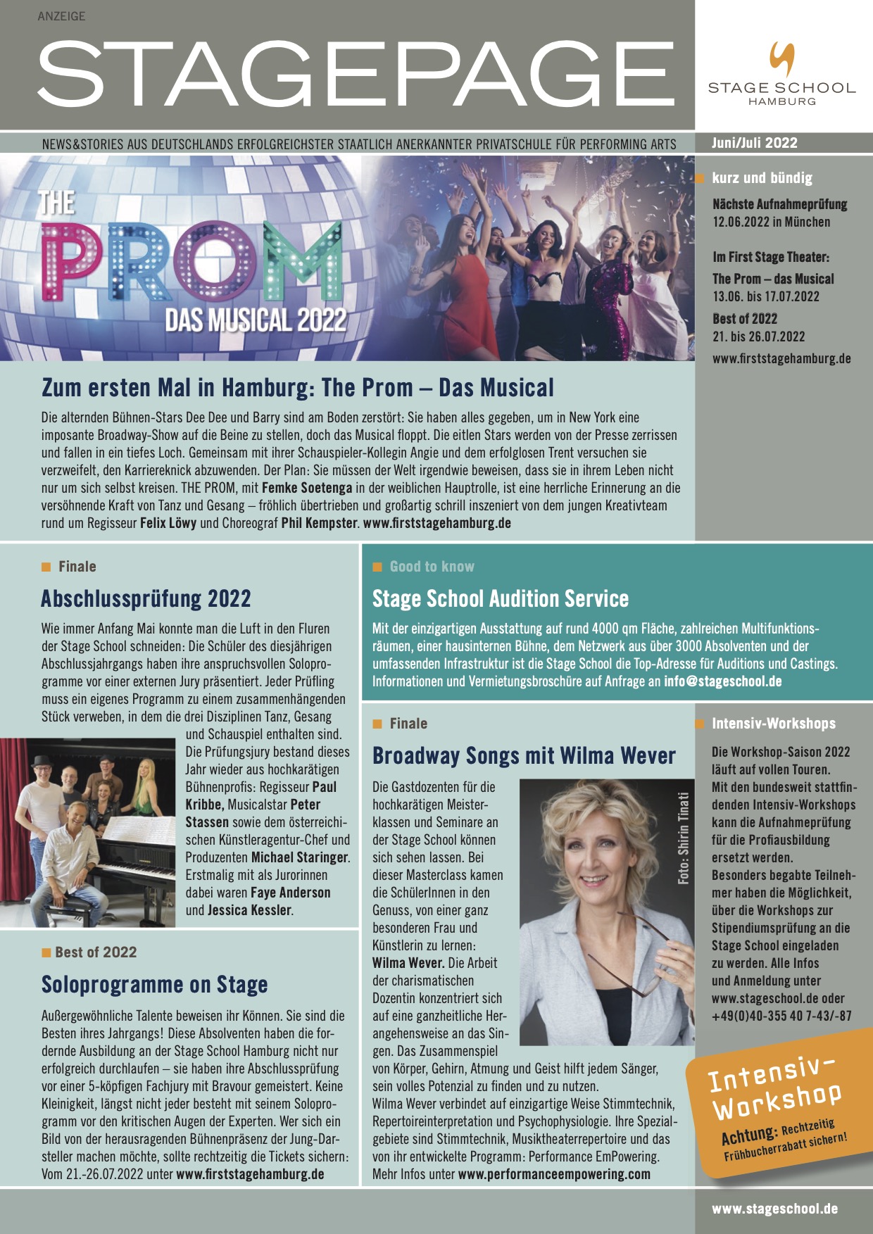 Cover der StagePage 06/07 2022